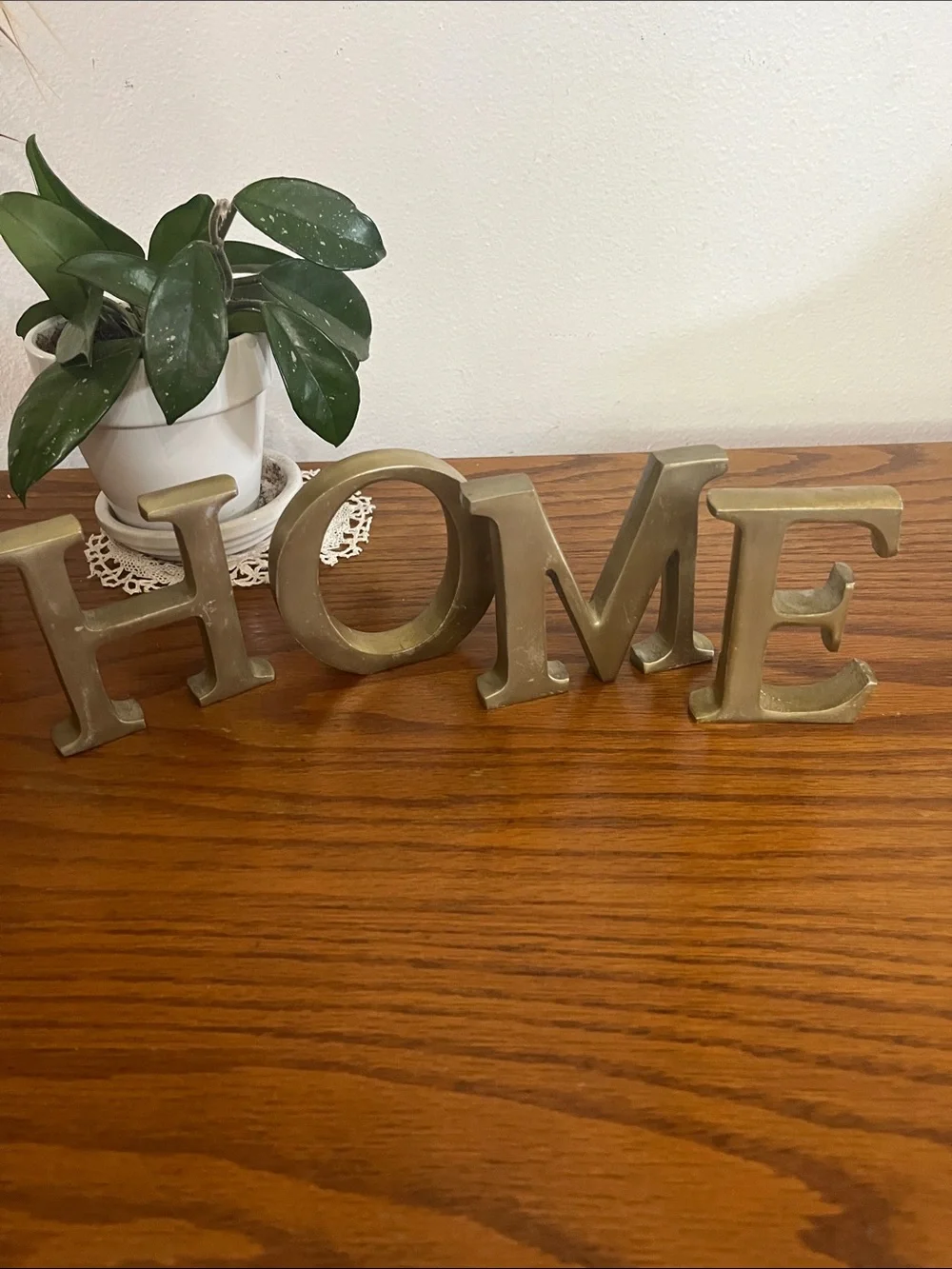 HOME Decorative Wall Letters in Gold Tone